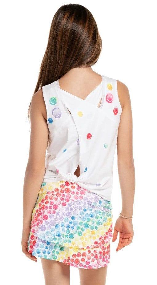 Lucky In Love All Smiles Tie Back Tank