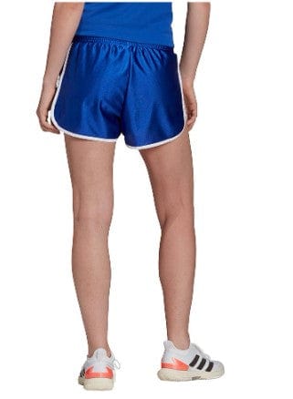 Adidas Women's 2.5 Inch Tennis Retro Shorts Bold Blue and White