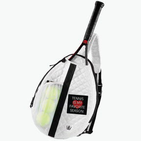 Oliver Thomas 24 +7 Wingwoman Tennis Pickle Sling - White Tennis Bags 