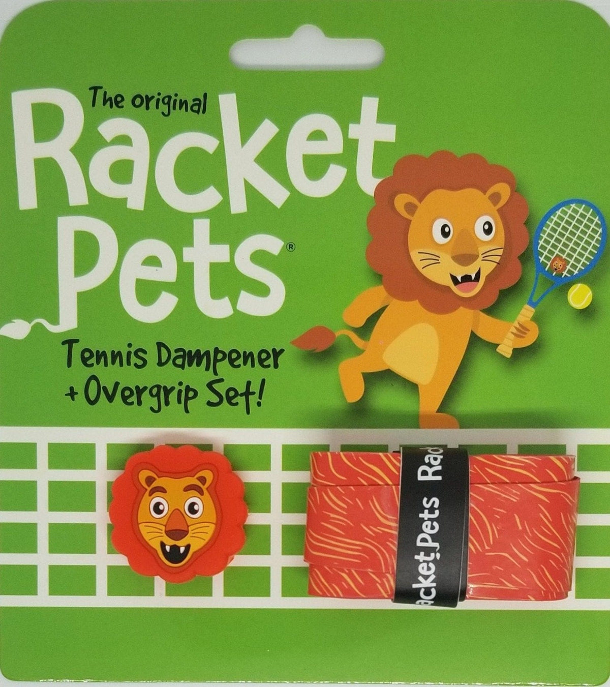 Racket Pets Lion Overgrip & Dampener Set