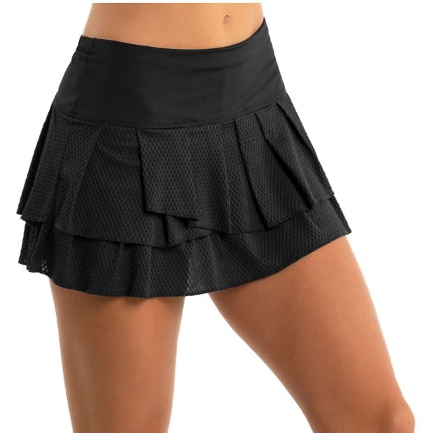 Women's Lucky in Love Wavy Pleat Tier Skirt