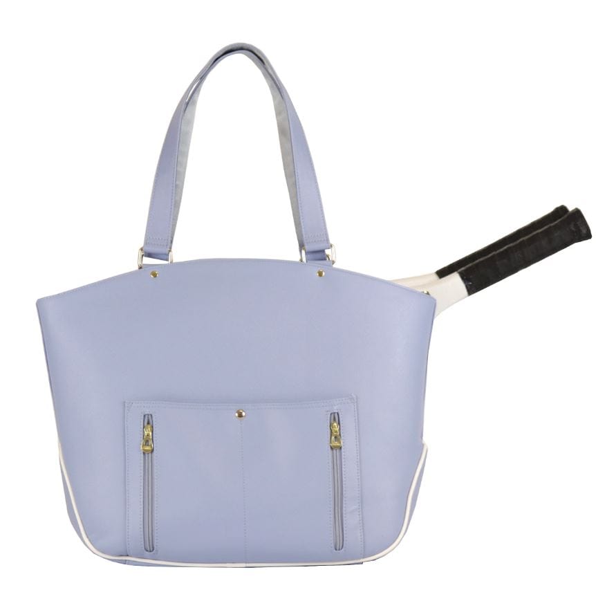 Court Couture Cassanova Striped Sky Blue Tennis Tote