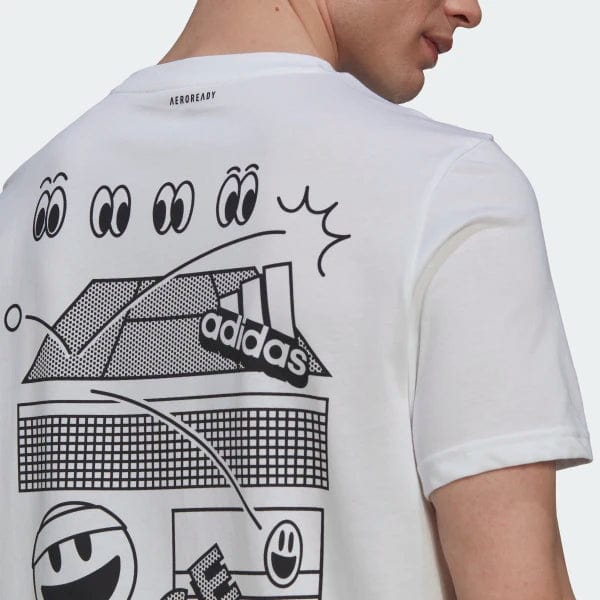 Adidas Men's Tennis Wimbledon Graphic Tee Shirt