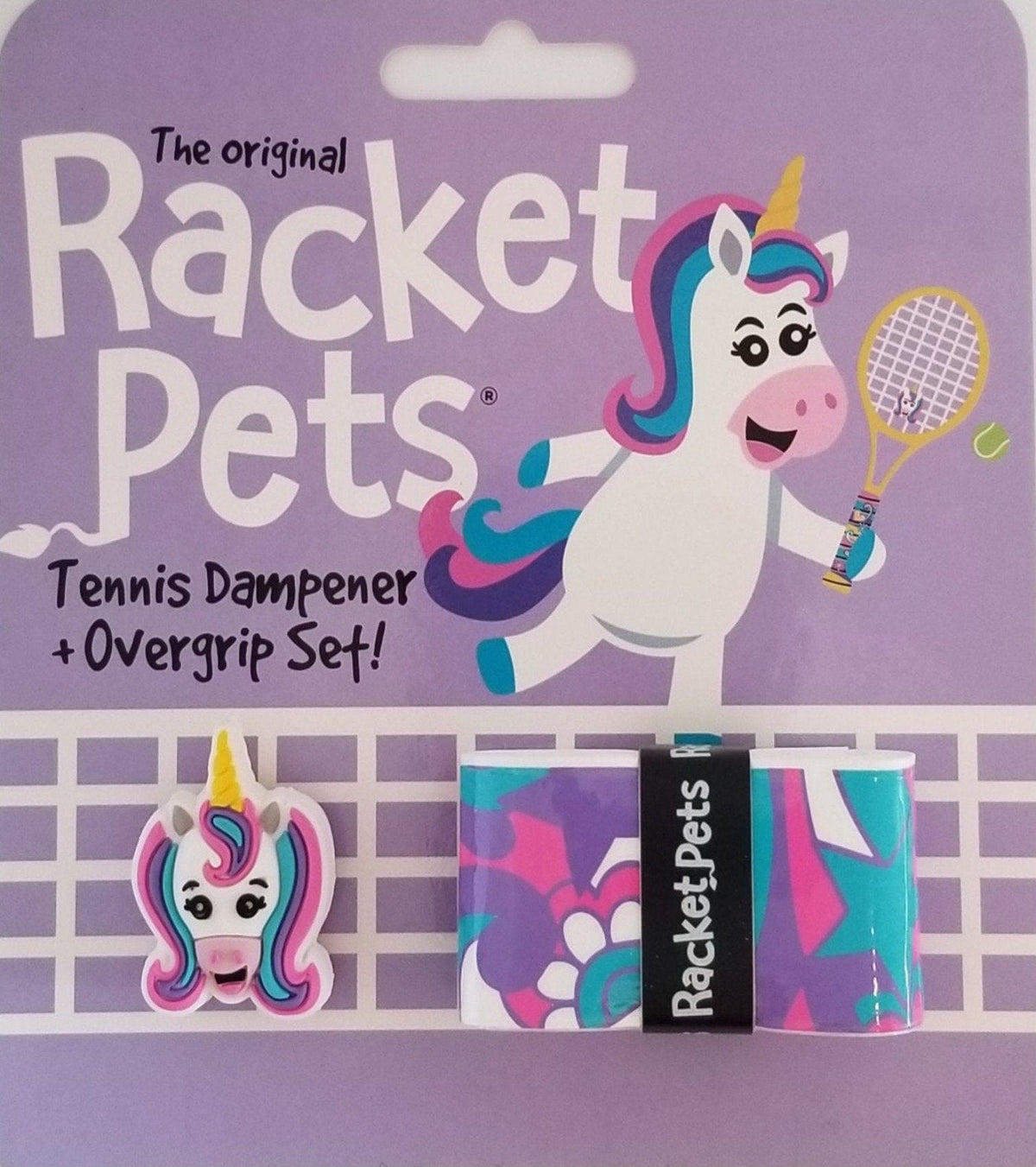 Racket Pets Unicorn Overgrip & Dampener Set