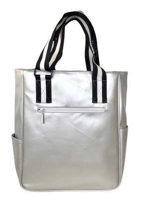 Maggie Mather Tennis Tote - Silver