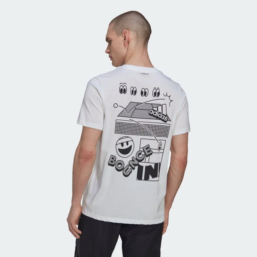 Adidas Men's Tennis Wimbledon Graphic Tee Shirt