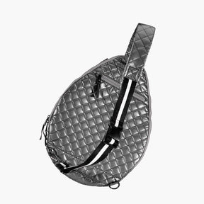 Oliver Thomas 24 +7 Wingwoman Tennis Pickle Sling - Silver Tennis Bags 