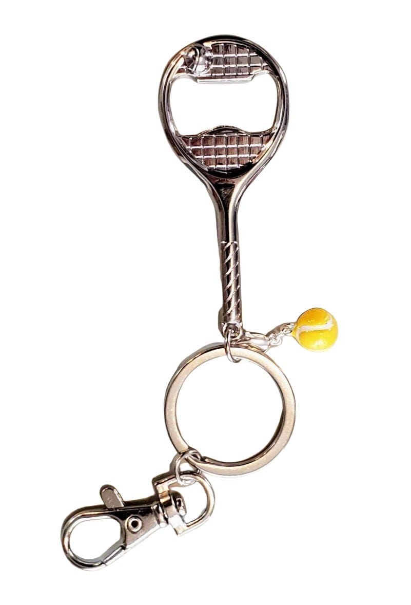 Tennis Happies Racquet Bottle Opener Keychain